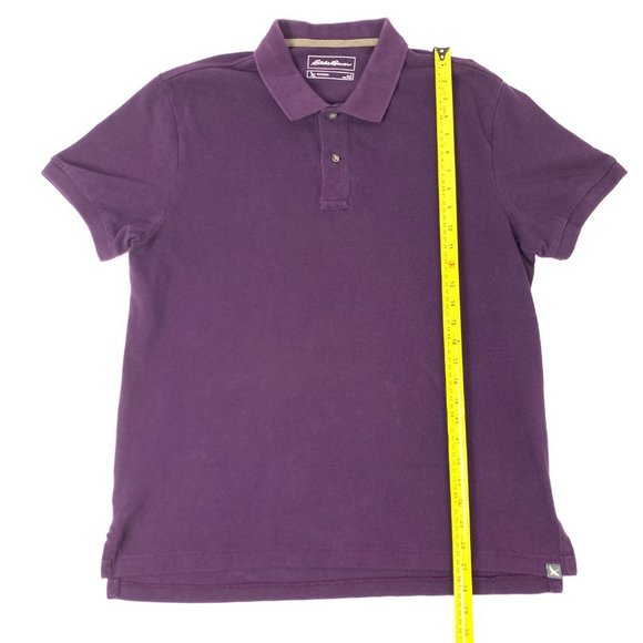 3/$25 Eddie Bauer Outdoor Purple Collared Polo Shirt L - Picture 8 of 10